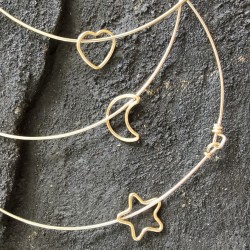 Jonc Lune - Gold filled "or...